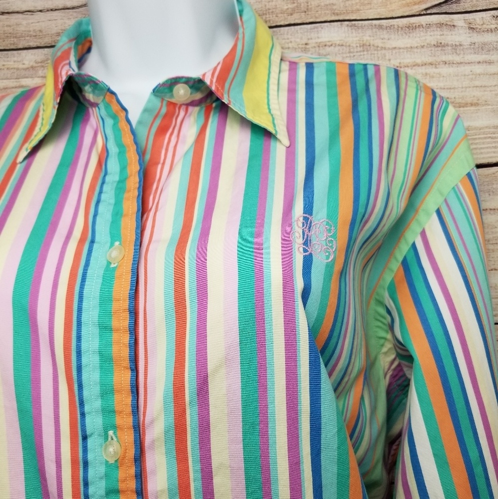 LAUREN RALPH LAUREN SIZE L MILTICOLORS
